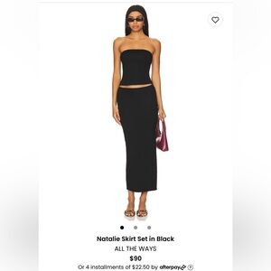 ALL THE WAYS Natalie Black Maxi Skirt